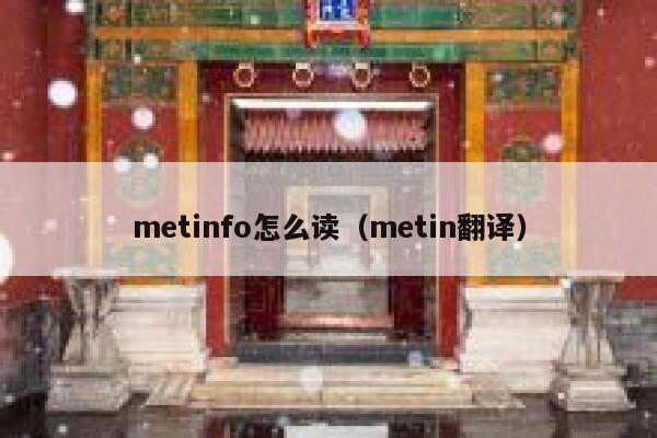 metinfo怎么读（metin翻译）