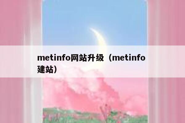 metinfo网站升级（metinfo 建站）