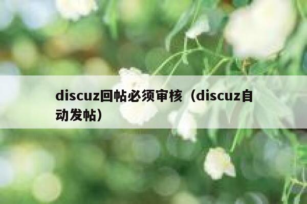 discuz回帖必须审核（discuz自动发帖）