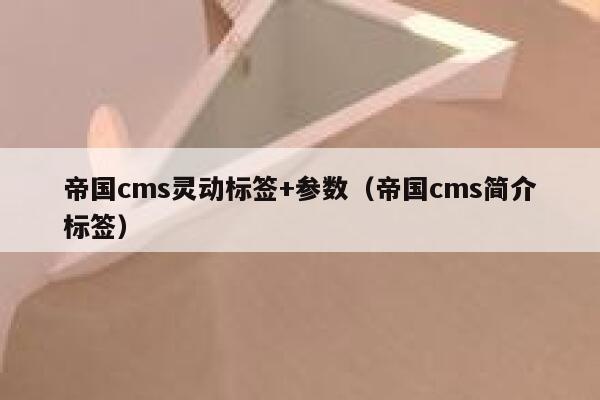 帝国cms灵动标签+参数（帝国cms简介标签）