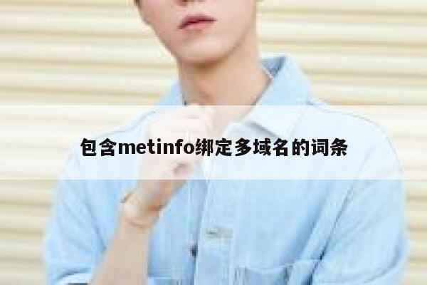 包含metinfo绑定多域名的词条