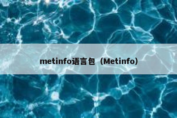 metinfo语言包（Metinfo）