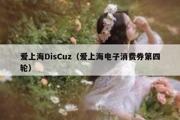 爱上海DisCuz（爱上海电子消费券第四轮）