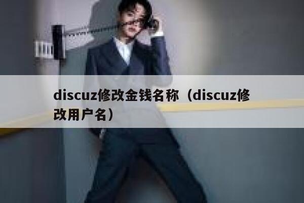 discuz修改金钱名称（discuz修改用户名）