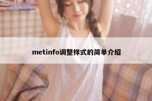 metinfo调整样式的简单介绍