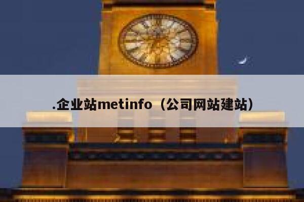 .企业站metinfo（公司网站建站）