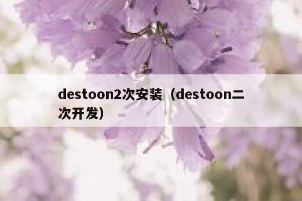 destoon2次安装（destoon二次开发）