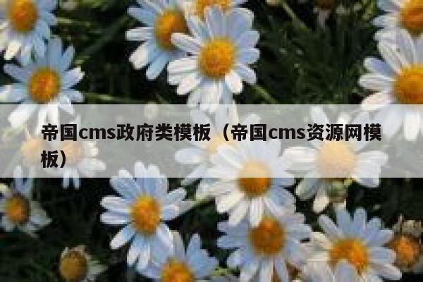 帝国cms政府类模板（帝国cms资源网模板）