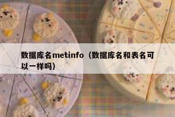 数据库名metinfo（数据库名和表名可以一样吗）