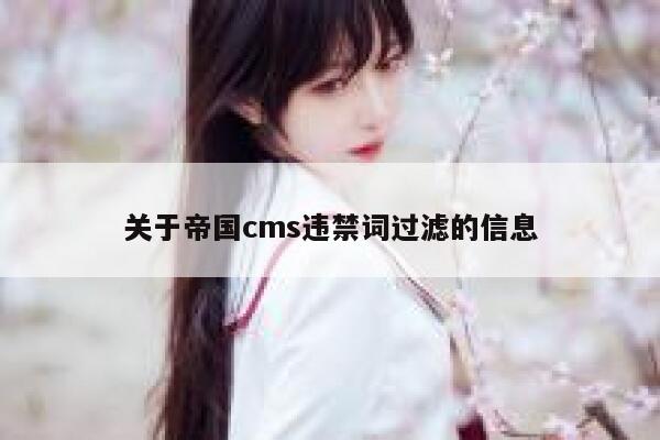 关于帝国cms违禁词过滤的信息 第1张