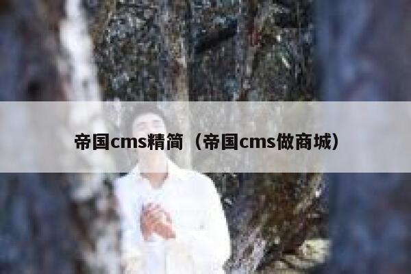 帝国cms精简（帝国cms做商城）