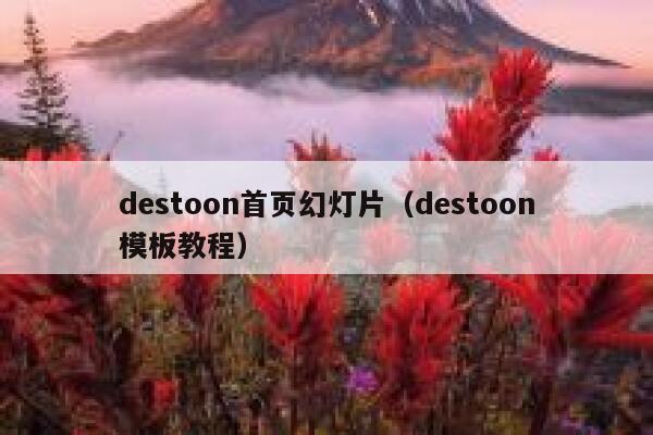 destoon首页幻灯片（destoon模板教程）