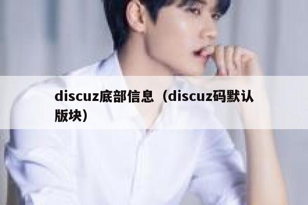 discuz底部信息（discuz码默认版块）