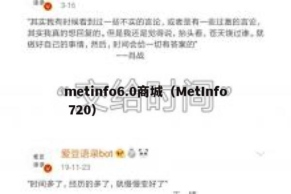 metinfo6.0商城（MetInfo 720）