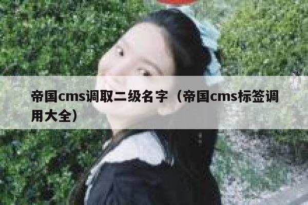 帝国cms调取二级名字（帝国cms标签调用大全）