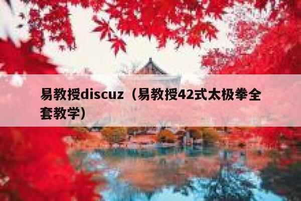 易教授discuz（易教授42式太极拳全套教学）