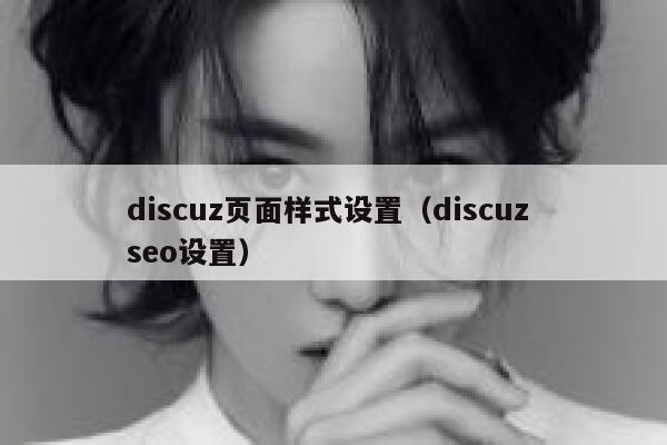 discuz页面样式设置（discuz seo设置）