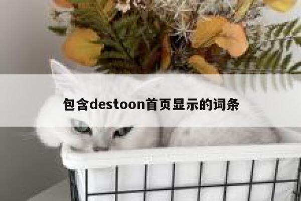 包含destoon首页显示的词条