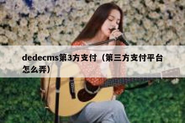 dedecms第3方支付（第三方支付平台怎么弄）