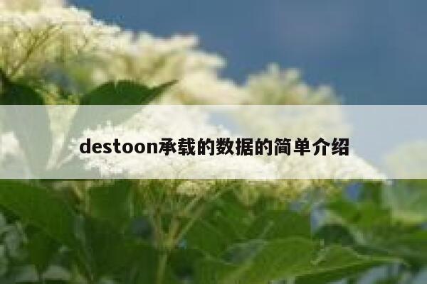 destoon承载的数据的简单介绍