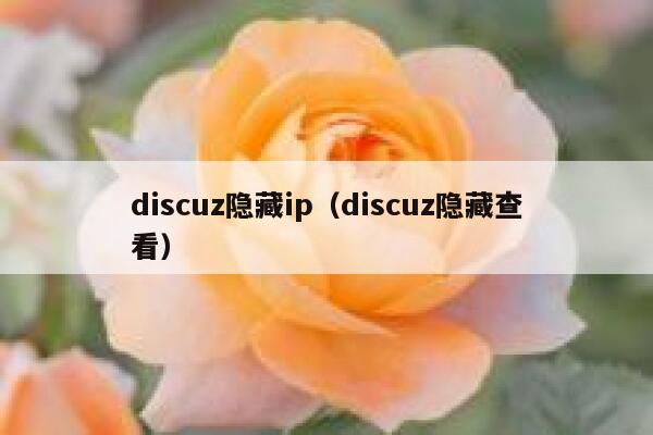 discuz隐藏ip（discuz隐藏查看）