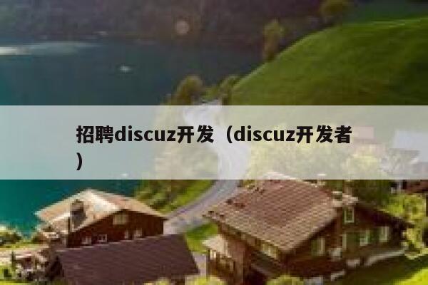 招聘discuz开发（discuz开发者）