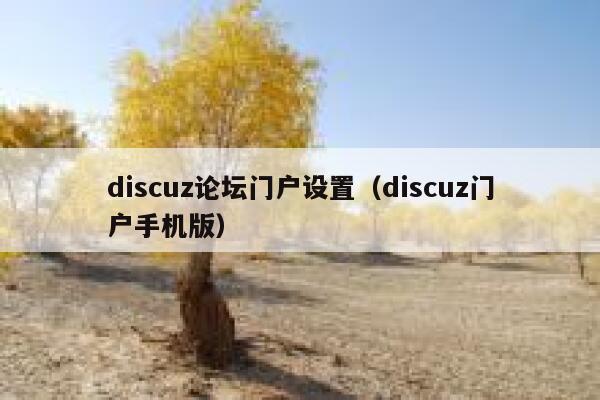 discuz论坛门户设置（discuz门户手机版）