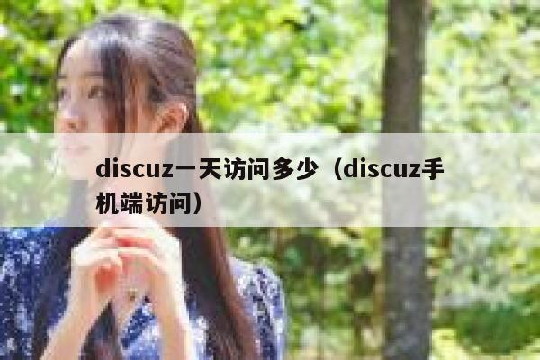 discuz一天访问多少（discuz手机端访问）