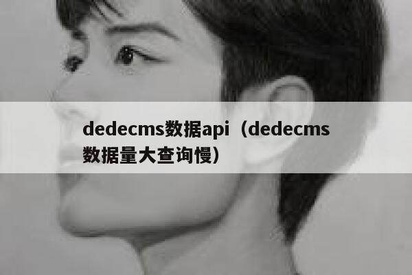 dedecms数据api（dedecms数据量大查询慢）