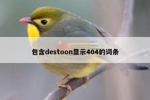 包含destoon显示404的词条