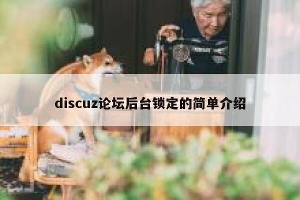 discuz论坛后台锁定的简单介绍