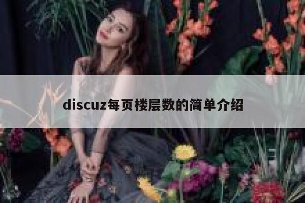 discuz每页楼层数的简单介绍