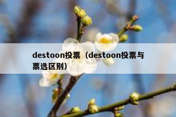 destoon投票（destoon投票与票选区别）