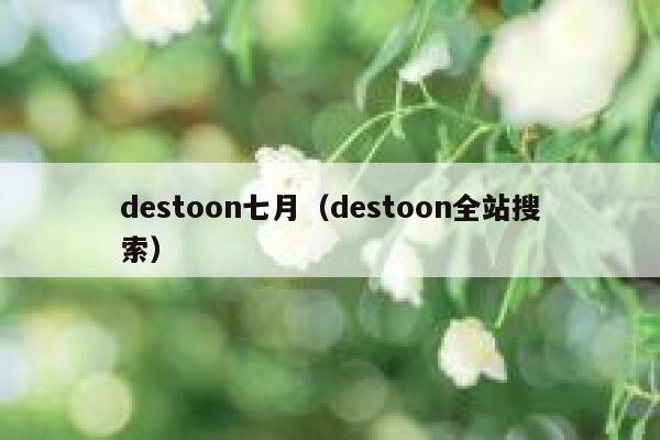 destoon七月（destoon全站搜索）