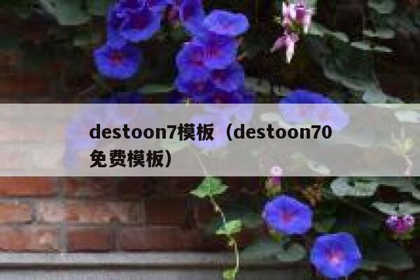 destoon7模板（destoon70免费模板）