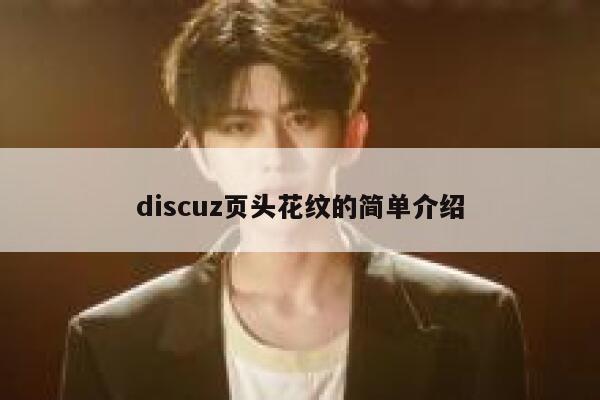 discuz页头花纹的简单介绍 第1张