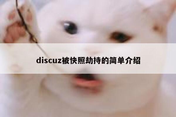 discuz被快照劫持的简单介绍