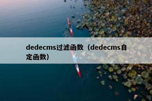 dedecms过滤函数（dedecms自定函数）