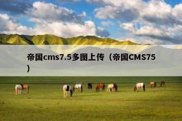 帝国cms7.5多图上传（帝国CMS75）