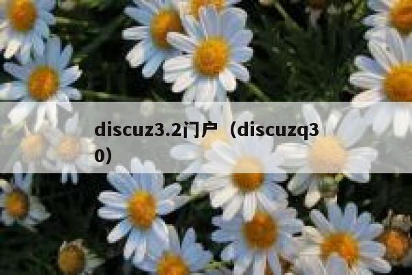 discuz3.2门户（discuzq30）