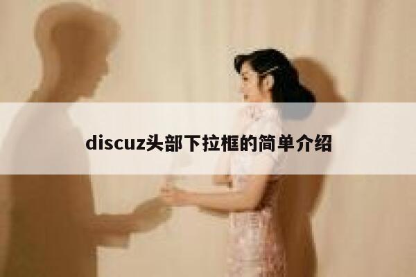 discuz头部下拉框的简单介绍 第1张