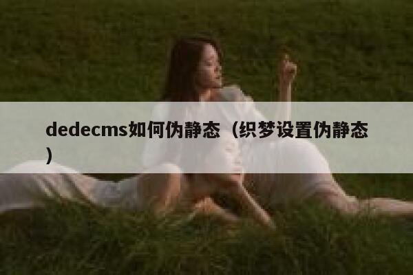 dedecms如何伪静态（织梦设置伪静态）