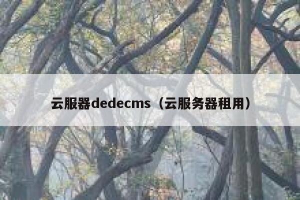 云服器dedecms（云服务器租用）