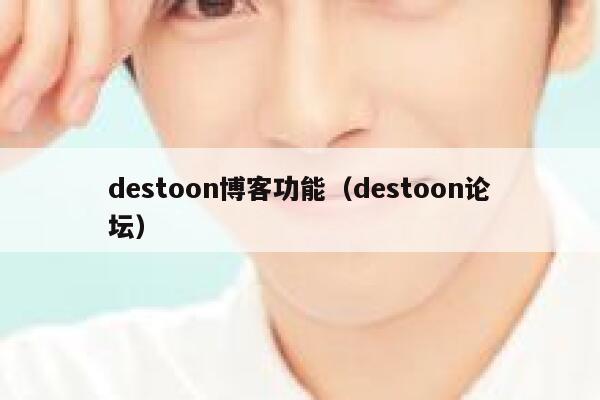 destoon博客功能（destoon论坛）