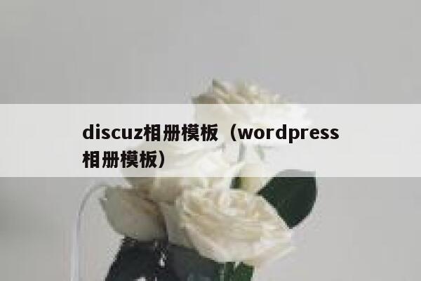 discuz相册模板（wordpress相册模板）