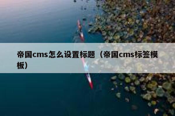 帝国cms怎么设置标题（帝国cms标签模板）