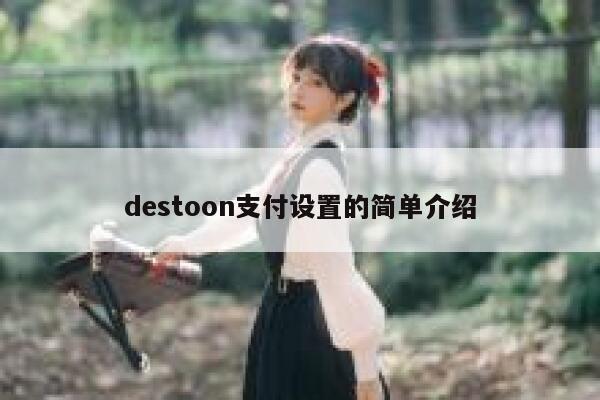 destoon支付设置的简单介绍 第1张