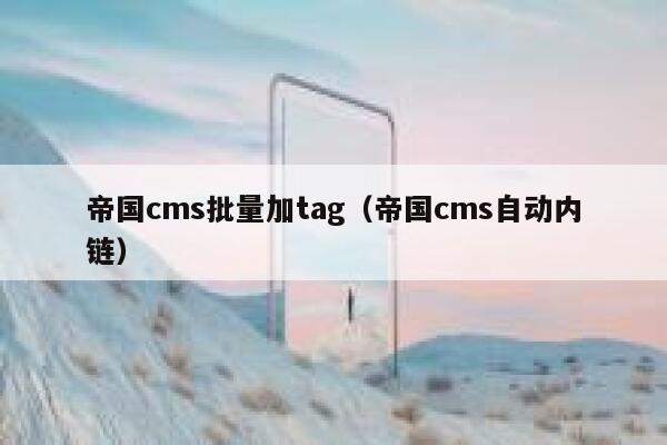 帝国cms批量加tag（帝国cms自动内链）