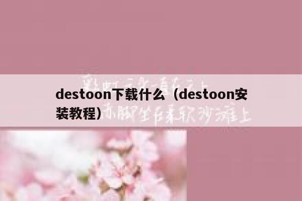 destoon下载什么（destoon安装教程）