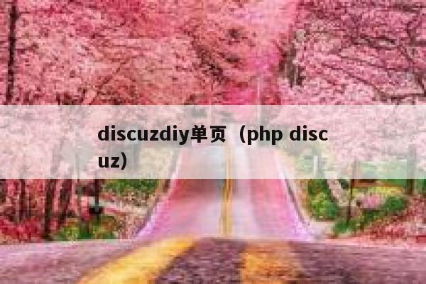 discuzdiy单页（php discuz）